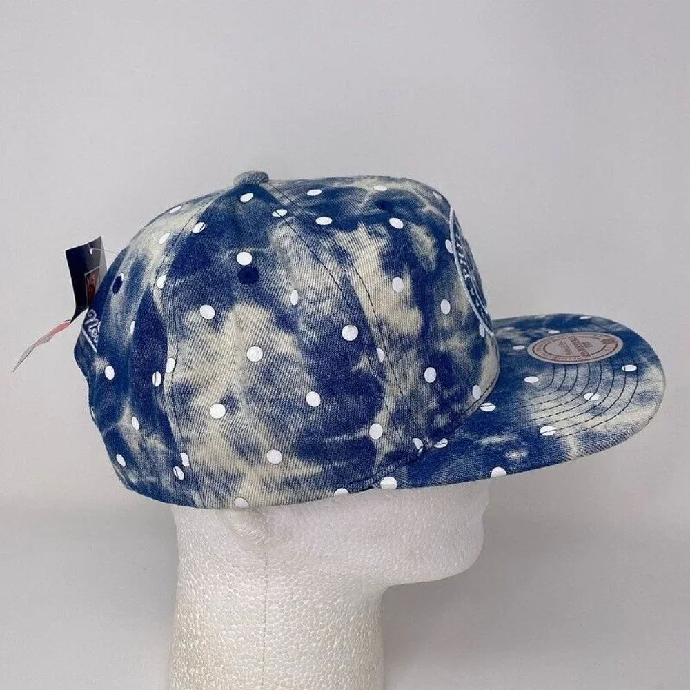 Philadelphia Union Mitchell &‎ Ness Snapback Hat Denim Dots MLS Soccer Futbol